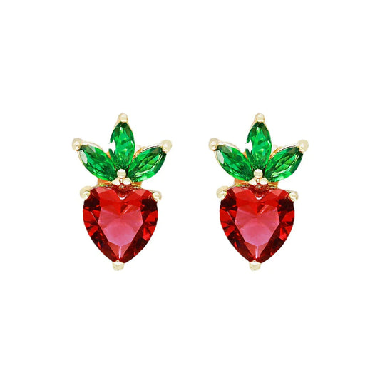 Earrings fruits heart Mini - KIDDING | Kids | Teens | Moms