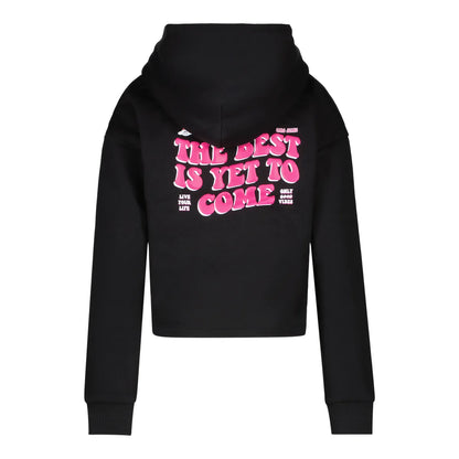 Live Your Life black cropped Hoodie