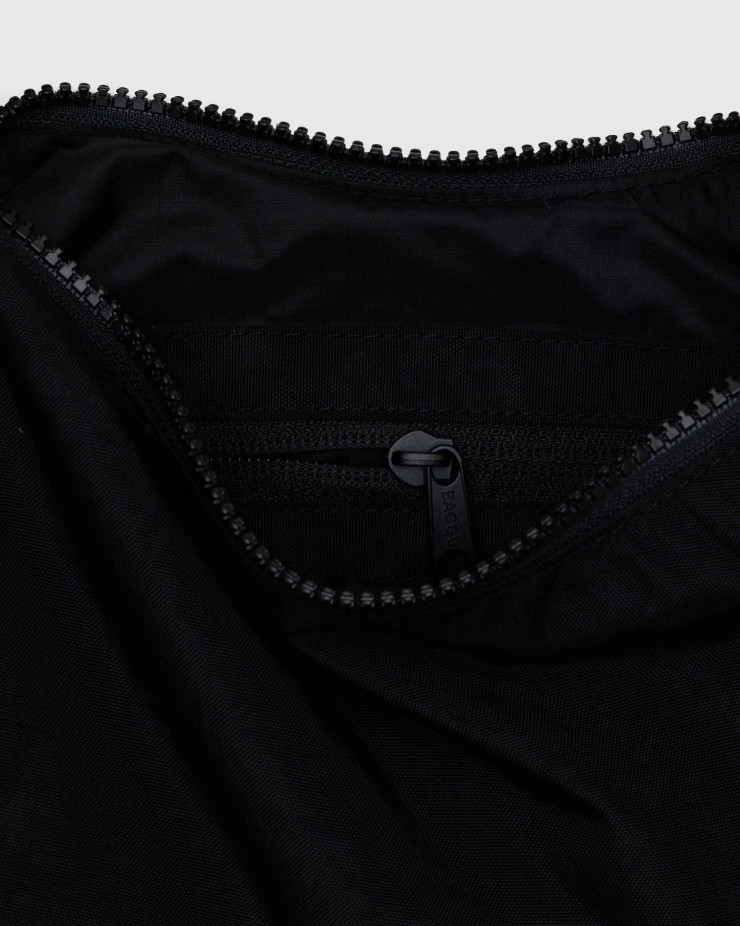 Crescent Black Nylon Bag