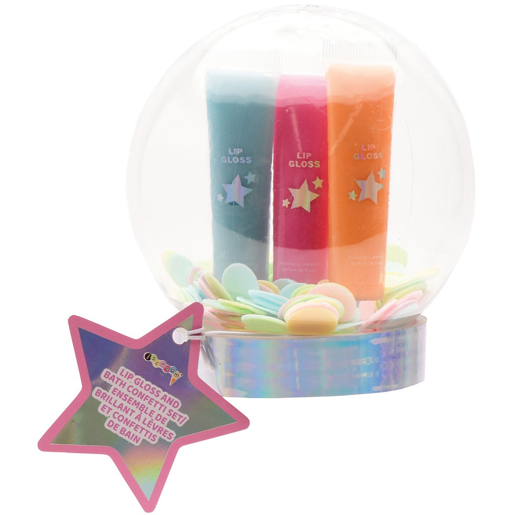 Winter Wonderland Lip Gloss & Bath Confetti Set - KIDDING | Kids | Teens | Moms