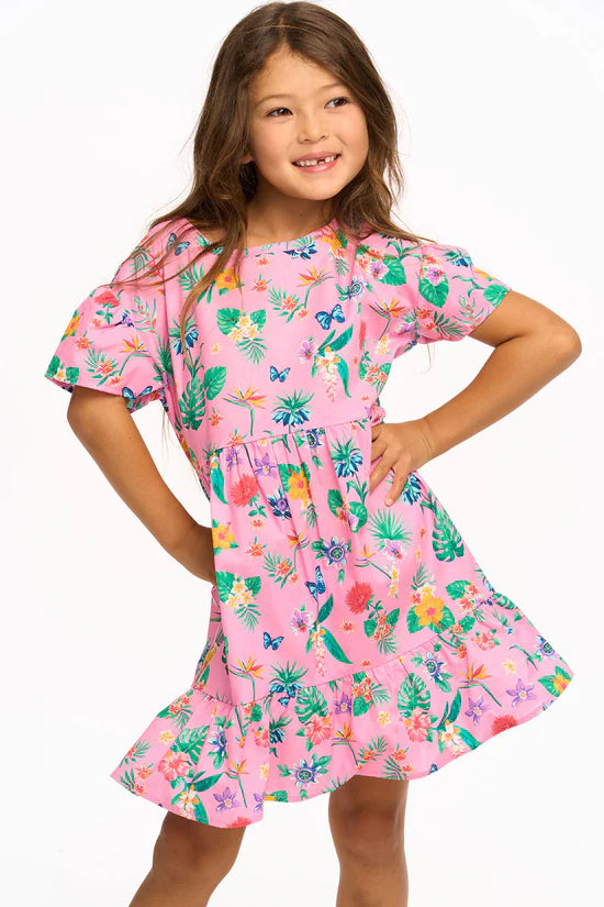 Floral Short Sleeve Dress - KIDDING | Kids | Teens | Moms