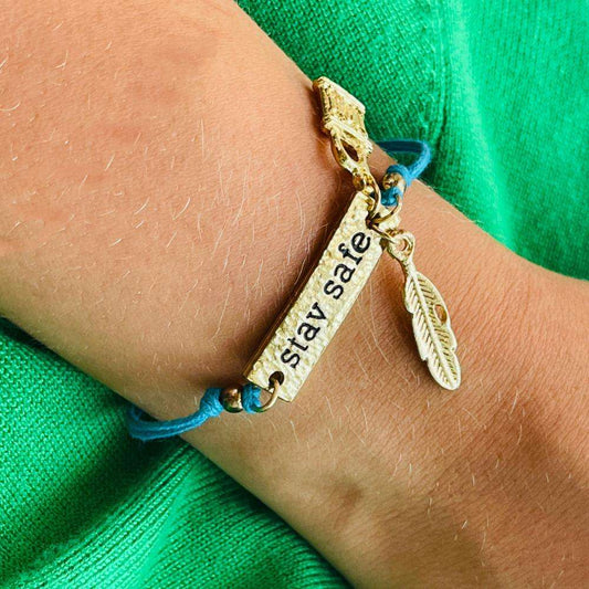 Bracelet Stay Safe Turquoise - KIDDING | Kids | Teens | Moms