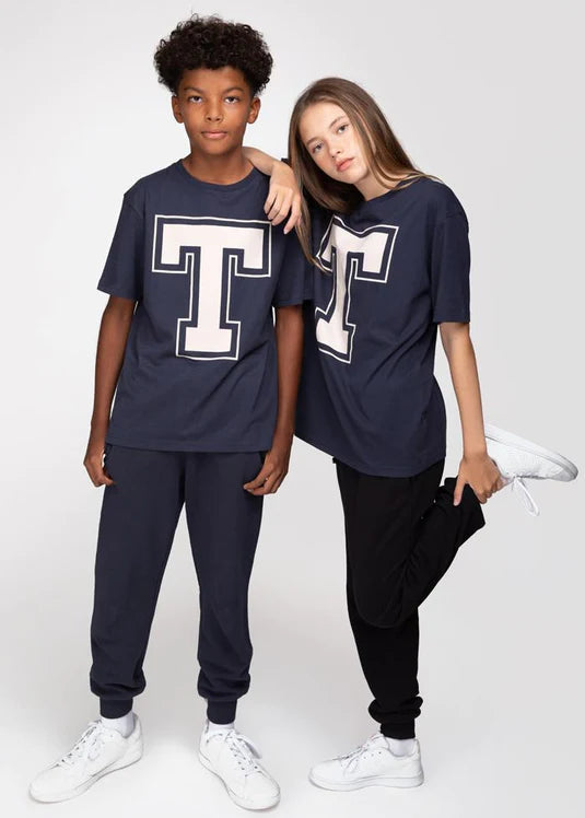 Navy Basic College T-shirt - KIDDING | Kids | Teens | Moms