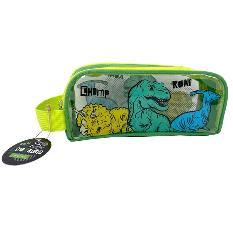 Dinosaur Transparent Game Over Pouch or Pencil Case - KIDDING | Kids | Teens | Moms