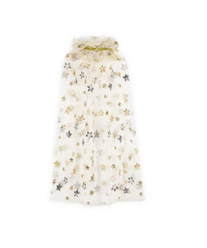 The Embroidered Fairy Cape – Gold and Silver