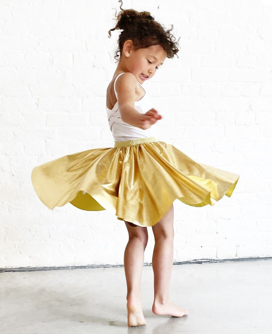 Gold Twirl Skirt