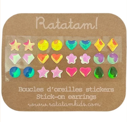 Set of 12 Stick-On Earrings