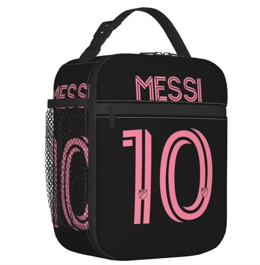 Messi Insulated Black Lunch Bag