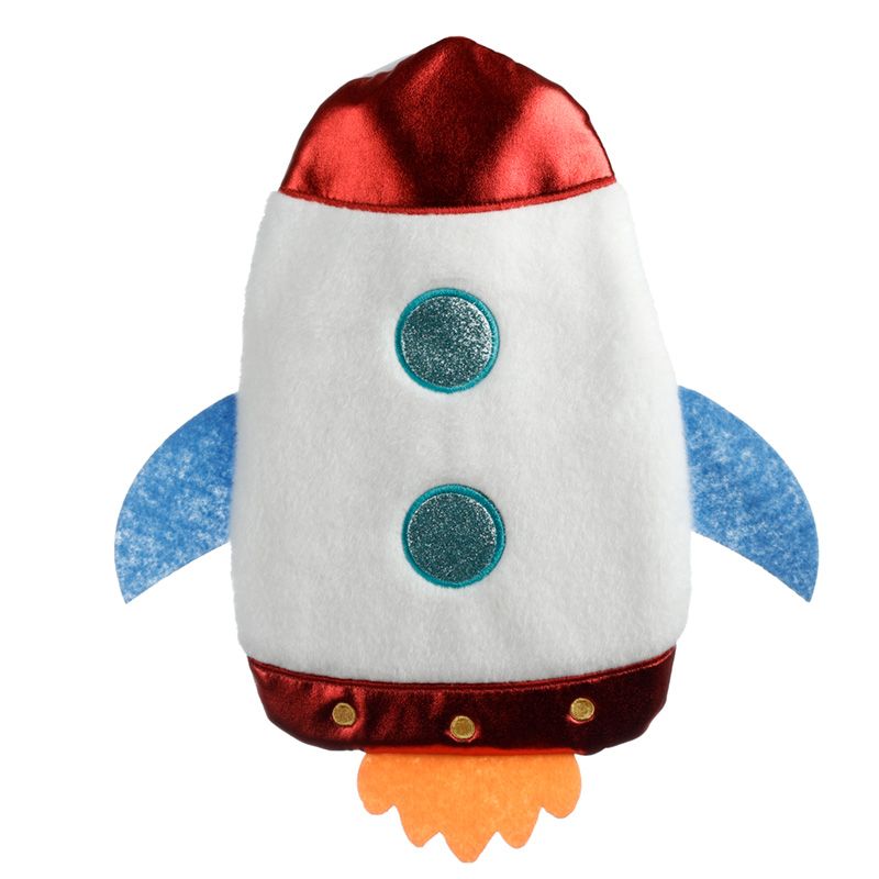 Space Rocket Hot Water Bottle with Plush Cover - KIDDING | Kids | Teens | Moms