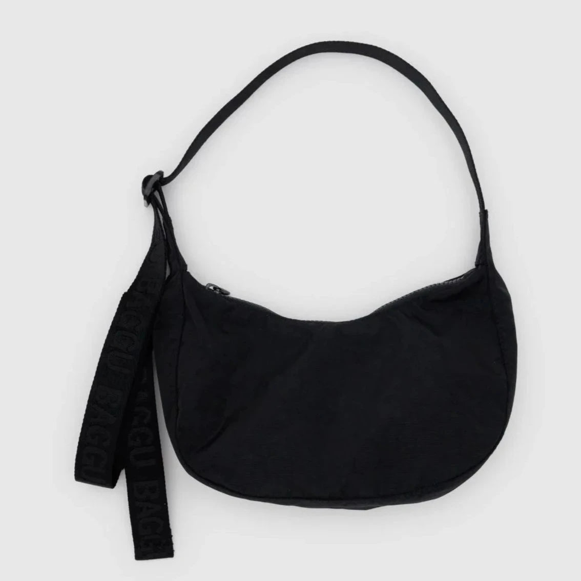 Crescent Black Nylon Bag