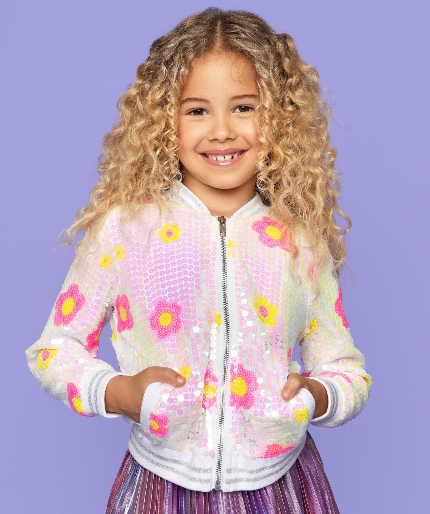 Sequin Daisy Jacket - KIDDING | Kids | Teens | Moms