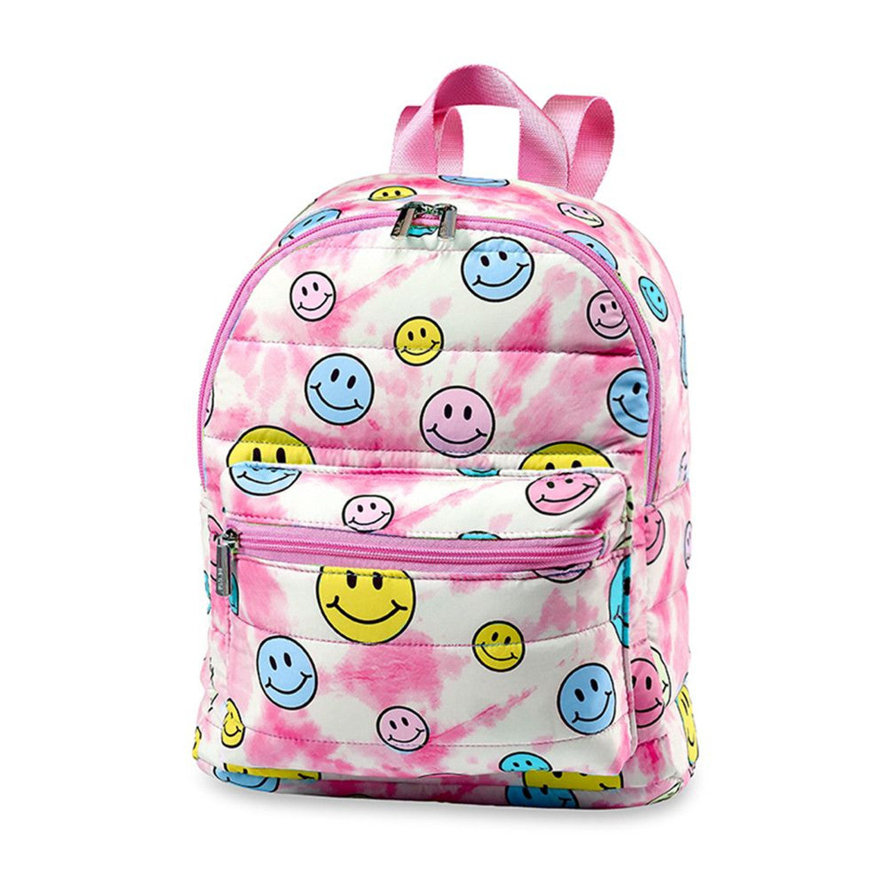 Pink Happy faces puffer Mini-Backpack - KIDDING | Kids | Teens | Moms