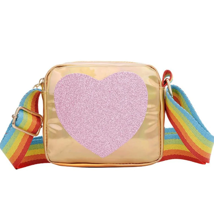 Shimmer & Glitter Gold Hearts Bag - KIDDING | Kids | Teens | Moms