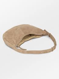 Suede light beige Moon Bag