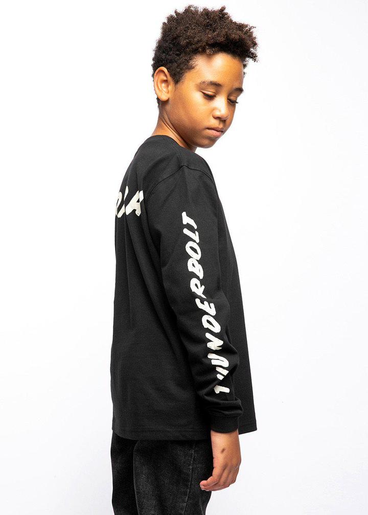 Black Slogan Long Sleeve T-Shirt - KIDDING | Kids | Teens | Moms