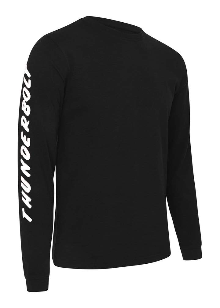 Black Slogan Long Sleeve T-Shirt - KIDDING | Kids | Teens | Moms