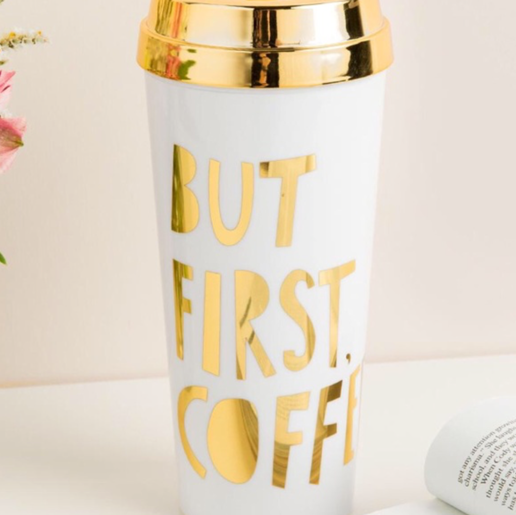 But First Coffee Thermal Mug - KIDDING | Kids | Teens | Moms