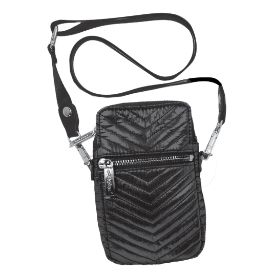 Chevron Cellular Bag - Black - KIDDING | Kids | Teens | Moms