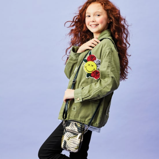 Chevron Cellular Bag - Camo Metallic - KIDDING | Kids | Teens | Moms