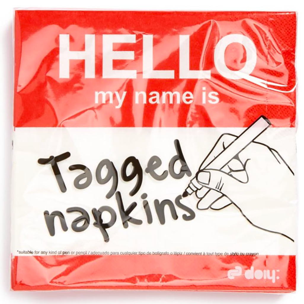 Hello, My Name Is … Napkins - KIDDING | Kids | Teens | Moms