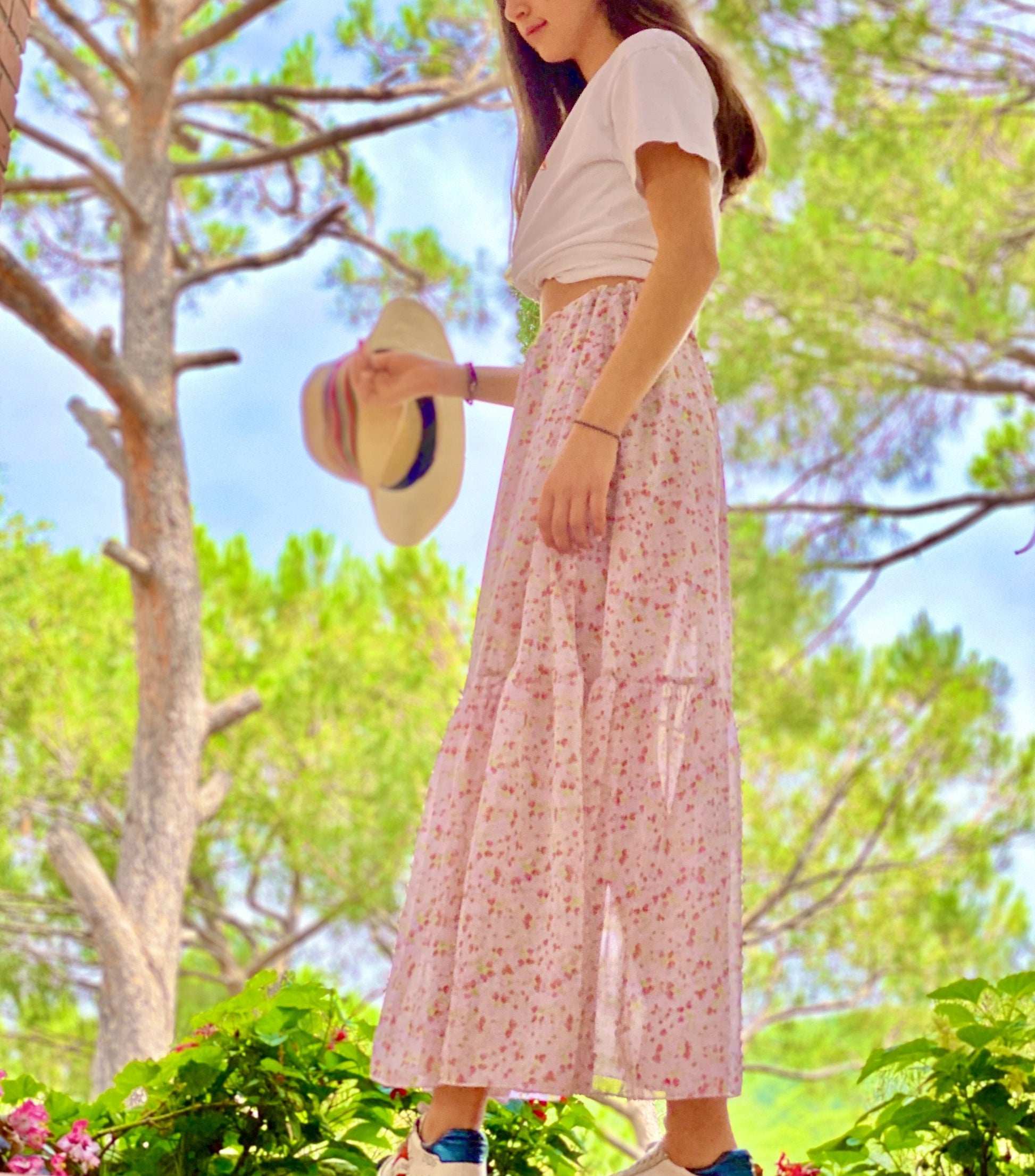 Long Gypsy Flower Skirt - KIDDING | Kids | Teens | Moms