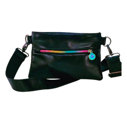 Metallic Black Belt Bag - KIDDING | Kids | Teens | Moms