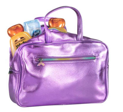 Metallic Purple Large Cosmetic Bag - KIDDING | Kids | Teens | Moms