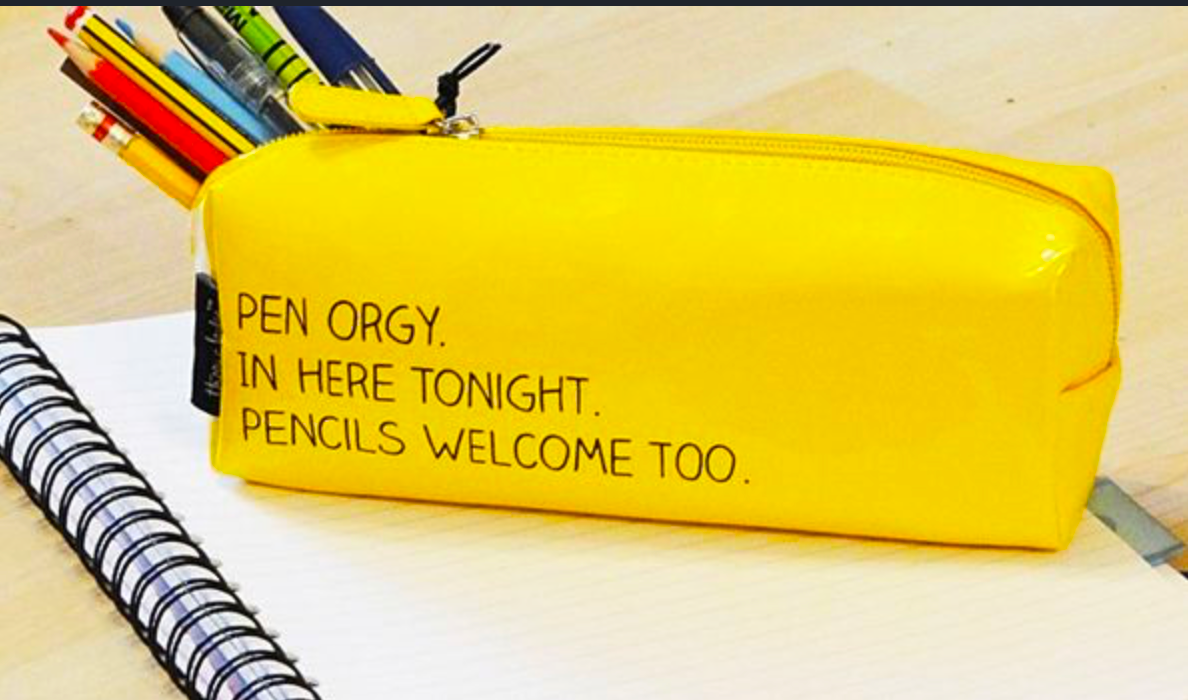 Pen Orgy Vinyl Pencil Case - KIDDING | Kids | Teens | Moms