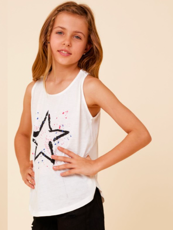 Racer Back Tank - Star Paint - KIDDING | Kids | Teens | Moms