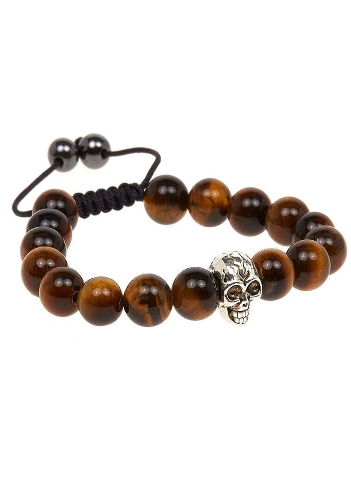 Tiger Eye Skull Bracelet - KIDDING | Kids | Teens | Moms