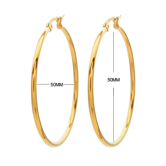 Trendy Large Hoop Earrings - KIDDING | Kids | Teens | Moms