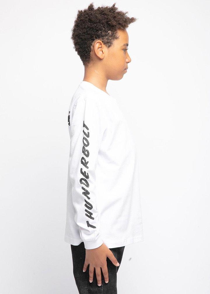 White Slogan Long Sleeve T-Shirt - KIDDING | Kids | Teens | Moms